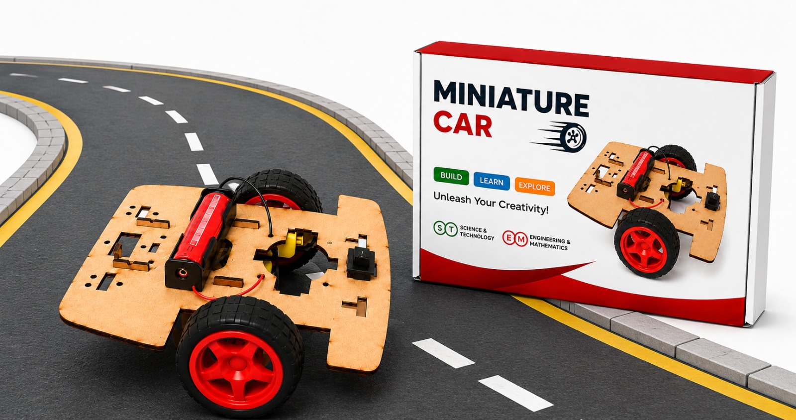 Miniature Car – DIY Engineering Model Kit